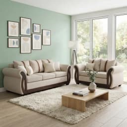 JUEGOS DE LIVING 3-2 ISIDORA LINO Beige