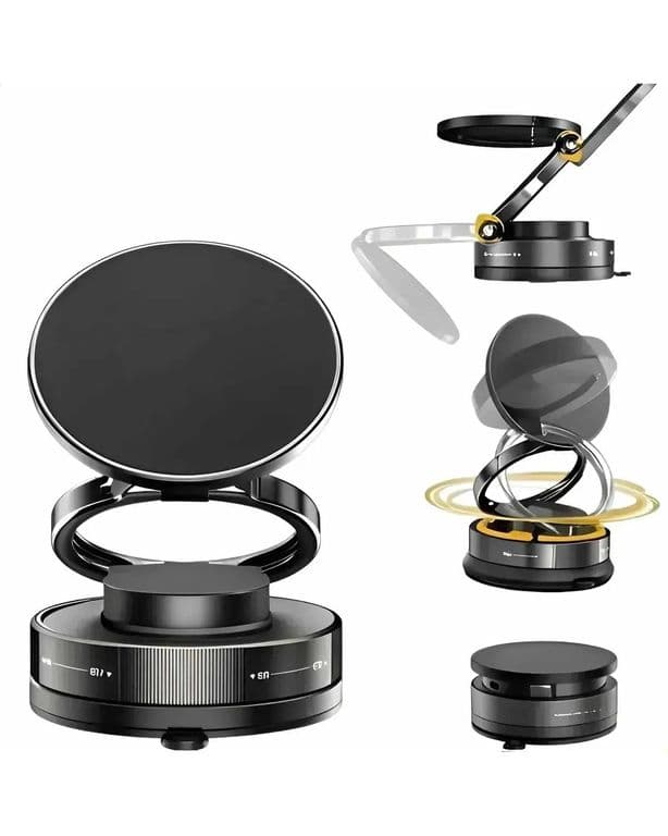 Base Magnetica Con Ventosa 360para Coche Y Superficie Lisa Labg