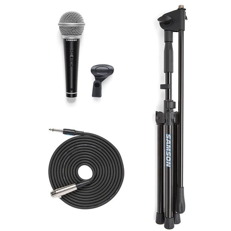 Pack Microfono + Atril + Cable VP10 - Negro