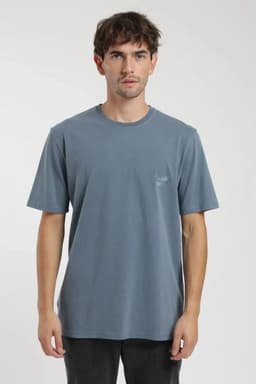 Polera manga corta hombre Hoja Azul M