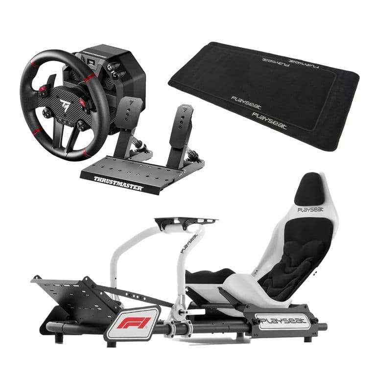 Bundle T598X F1 + Soporte Playseat Base de Piso Negro