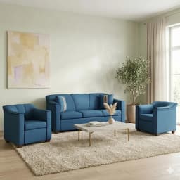 JUEGO DE LIVING 3-1-1 VENECIA Azul denim