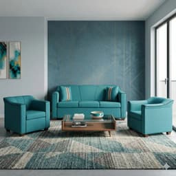 JUEGO DE LIVING 3-1-1 VENECIA Turquesa