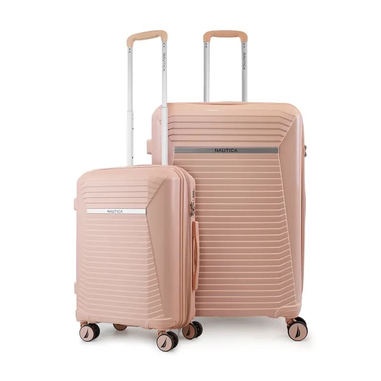 Pack 2 maletas Niza cabina 10kg y grande 23kg rosado Rosa L