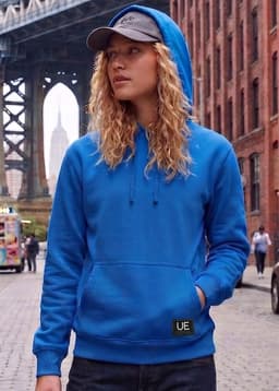 POLERON CANGURO - HODDIE WOMAN COLLECTION Azul S