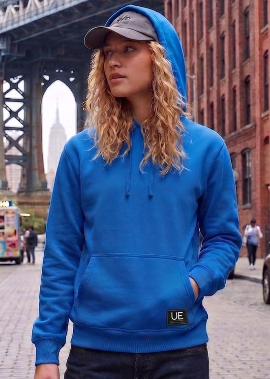POLERON CANGURO - HODDIE WOMAN COLLECTION Azul S