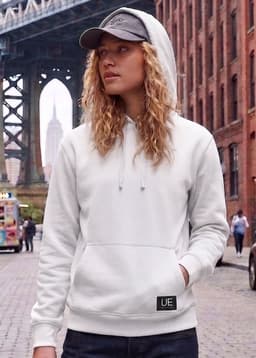 POLERON CANGURO - HODDIE WOMAN COLLECTION Blanco S