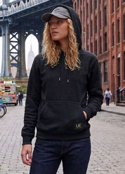 POLERON CANGURO - HODDIE WOMAN COLLECTION Negro M