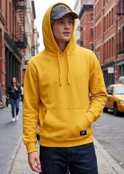 POLERON CANGURO - HODDIE MEN COLLECTION Amarillo XS