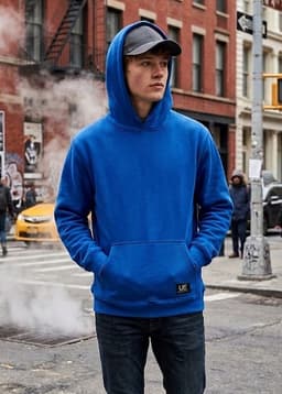 POLERON CANGURO - HODDIE MEN COLLECTION Azul XL