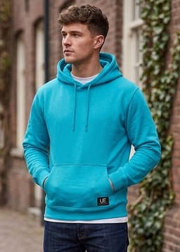 POLERON CANGURO - HODDIE MEN COLLECTION Celeste M
