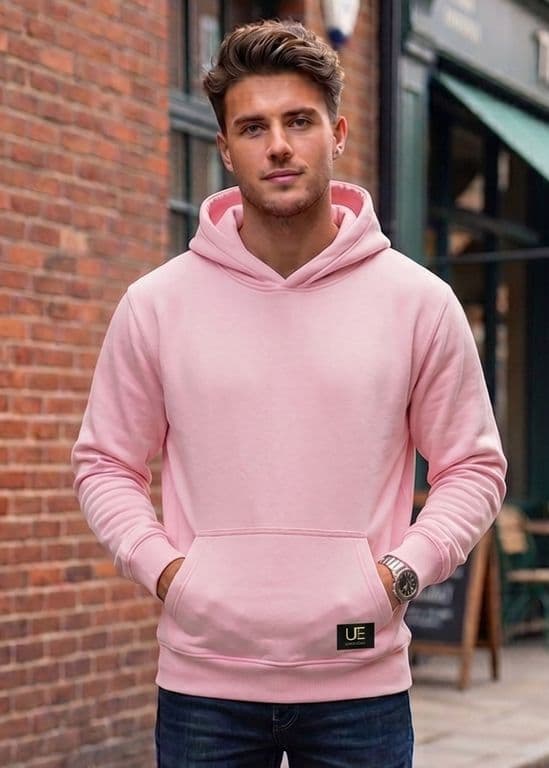 POLERON CANGURO - HODDIE MEN COLLECTION Palo Rosa XS