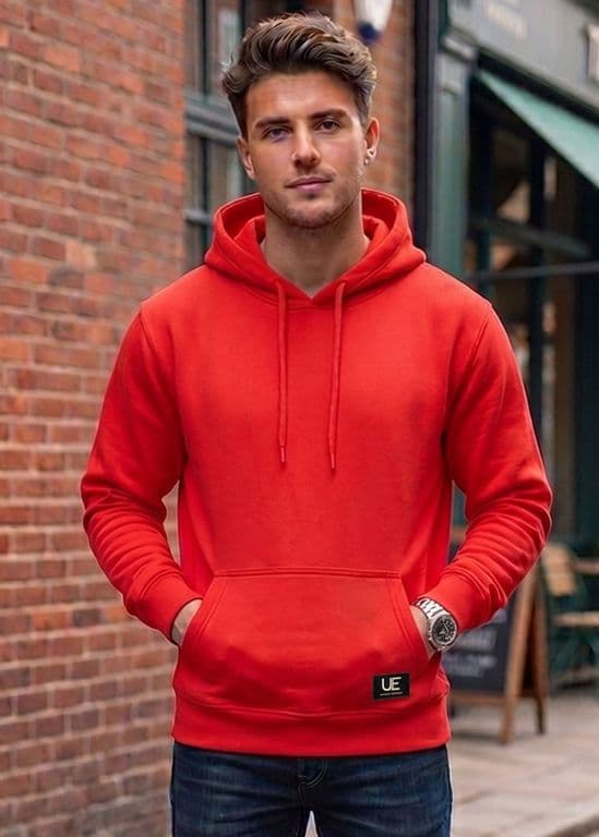 POLERON CANGURO - HODDIE MEN COLLECTION Rojo L