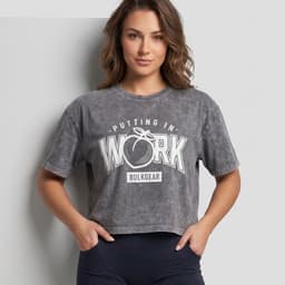 Polera Mujer Work Prelavada - Training & Comfort Gris M
