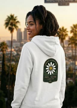 POLERON CANGURO - FEELS GOOD COLLECTION Blanco XL