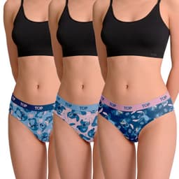 Calzon Culotte Algodon Pack 3 Stitch C1 Multicolor XL