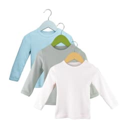 Set de 3 Camisetas Lisas de Algodon para Nino Multicolor 0 MESES