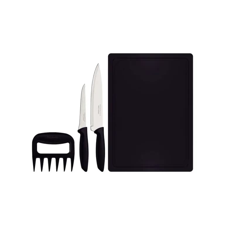 Juego Para Asado Plenus 4 Piezas Negro