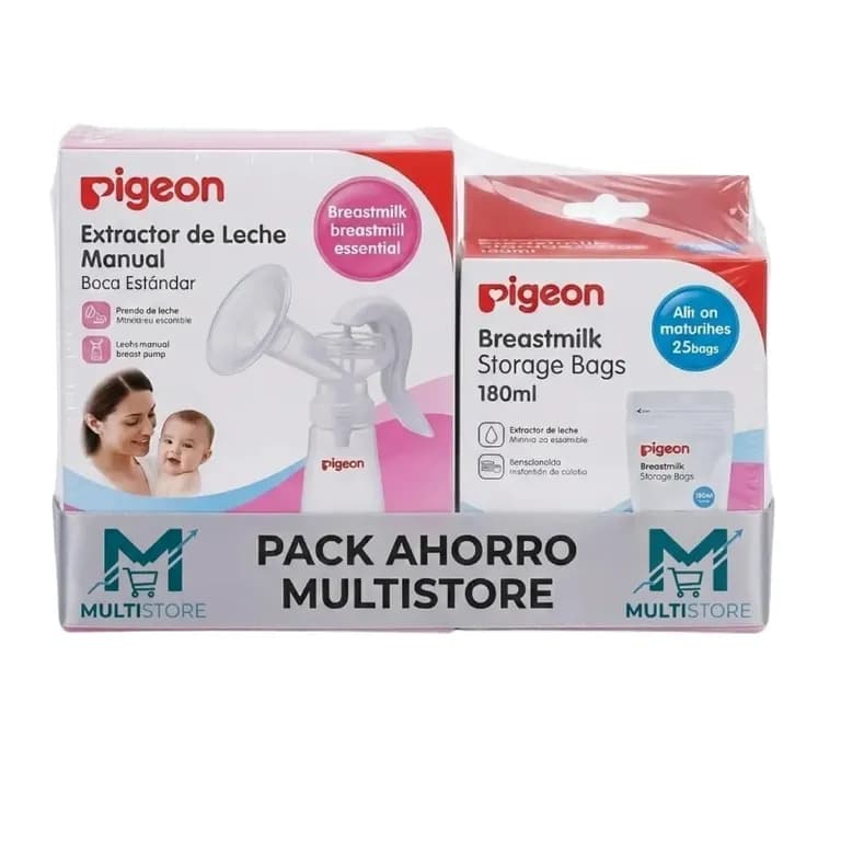 Bolsas Leche Materna 25un 180ml + Extractor Manual