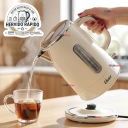 Hervidor Electrico Oster de 1.7 Litros Para Te Cafe E Infusiones BVSTKT8107OM