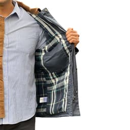 Chaqueta Algodon Forrada Efecto Encerado- Modern Design Azul Marino S