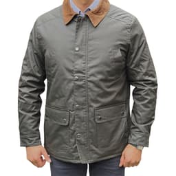 Chaqueta Algodon Forrada Efecto Encerado- Modern Design Verde Oscuro S