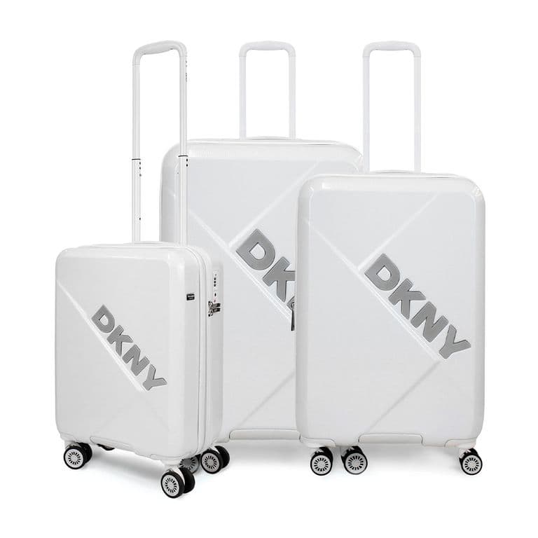 Set de 3 Maletas Donna Karan Your Call S+M+L blanca Blanco L
