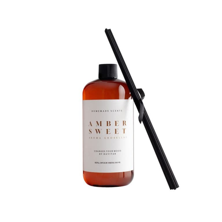 REFILL DIFUSOR DE VARITAS 500 ML AMBER SWEET