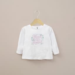 Polera Basica Manga Larga Blanca Infant Nina Blanco 6 MESES