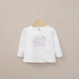 Polera Basica Manga Larga Blanca Infant Nina Blanco 3 ANOS
