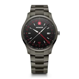 Reloj City GMT 42 correa acero negro Negro TALLA UNICA