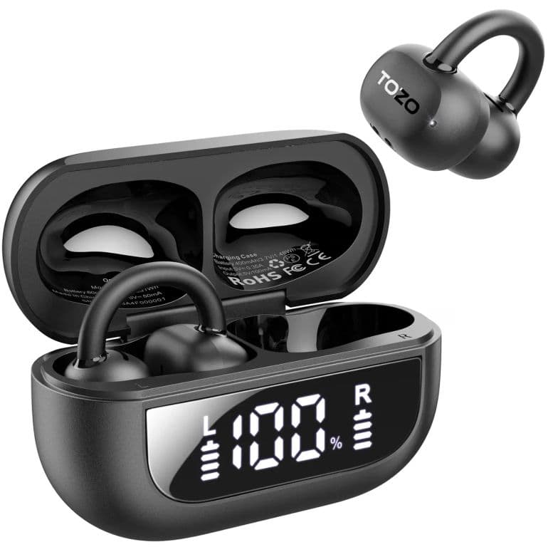 Audifonos Inalambricos Open Ear Open Rhyme TWS 40H IPX5 Bluetooth Negro