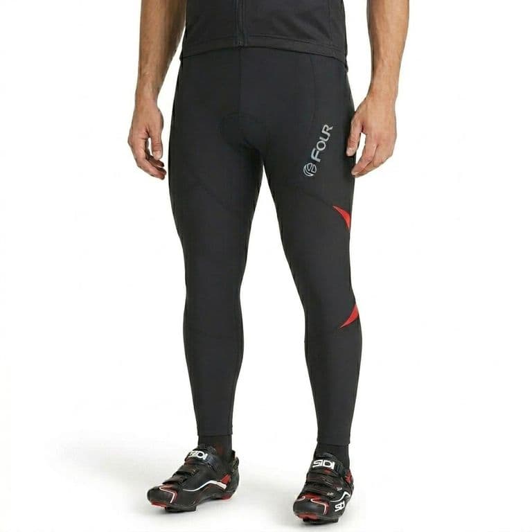 Pantalon Ciclismo Hombre Acolchado Transpirable Negro Negro M