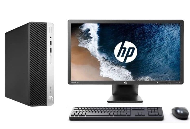 KIT MONITOR 23" + PC 400 G4 i7 6 8GB 256GB + teclado & Mouse Reacondicionado.