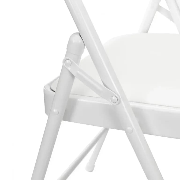 Pack 6 Sillas Plegables Acolchadas Blancas Blanco