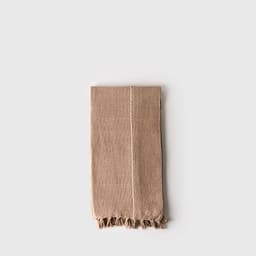 Piecera Mujer Lineas Punteadas 120 cm x 230 cm Beige 2 PLAZAS