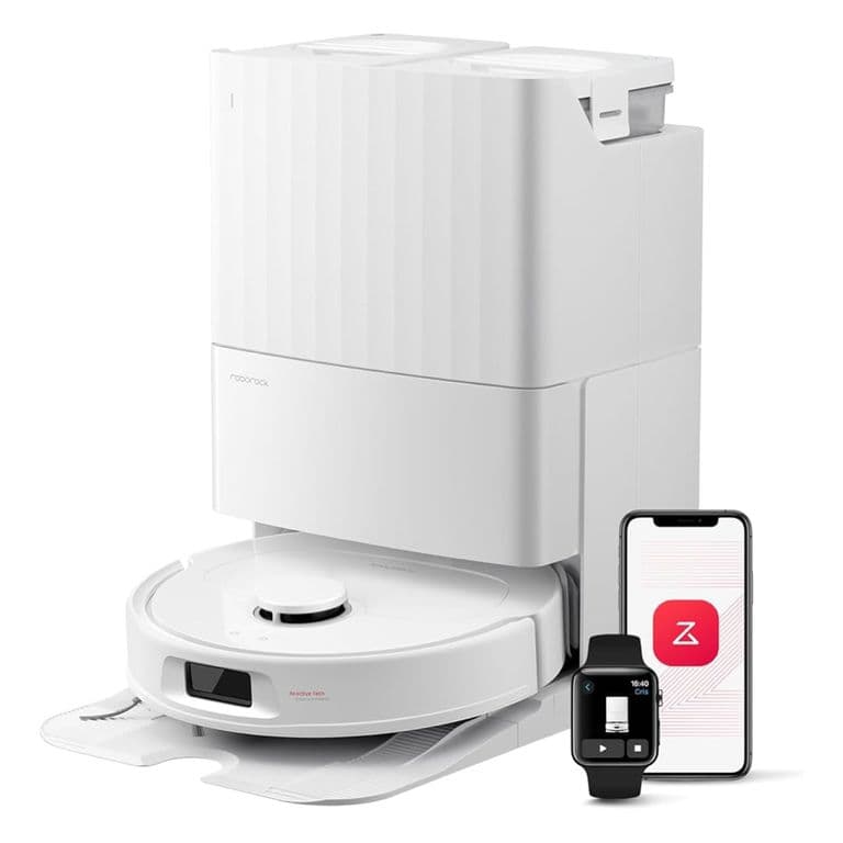Roborock QR798 Robot Aspirador y trapeador con Base Inteligente, 10000 Pa