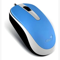 Mouse DX-120 Con Cable USB 1000 dpi Rojo/Blanco/Azul Ambidiestro Windows/Mac - AZUL Azul