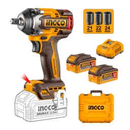 Pistola de Impacto 20V 700Nm Brushless +2 Bat 4Ah