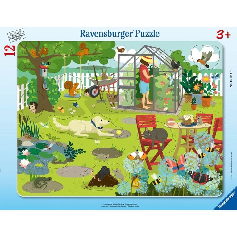 Puzzle enmarcado Animales en el Jardin