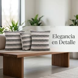 Pack 3 Fundas Para Cojin Diseno Geometrico Texturado Negro 012