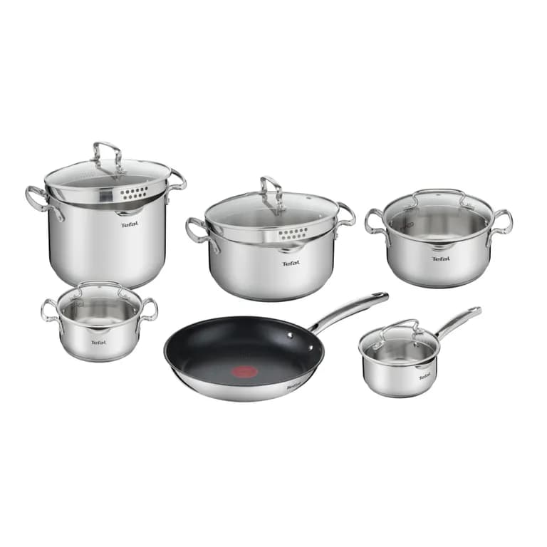 Bateria de cocina de Acero Inoxidable 11 Piezas Duetto
