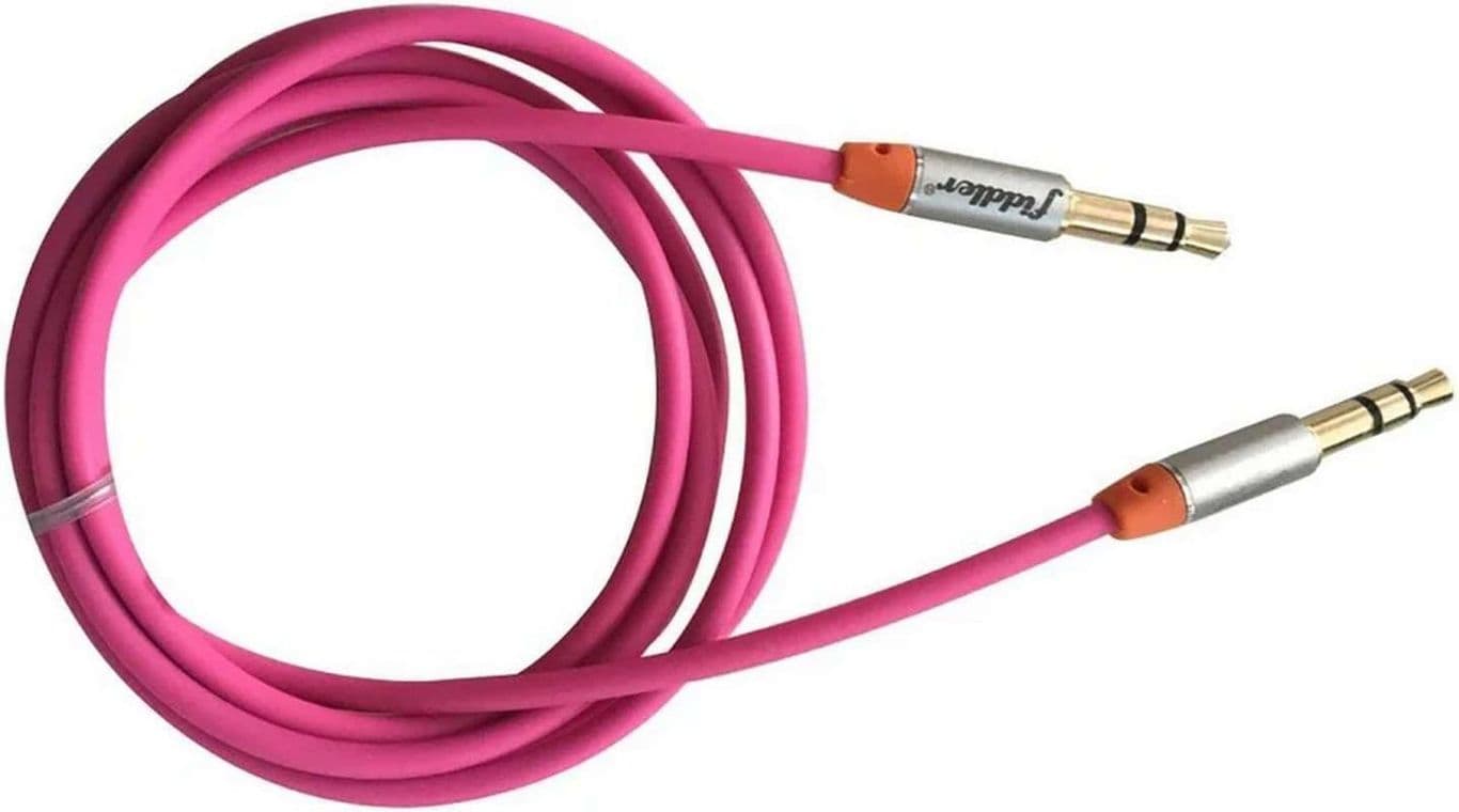 Cable Auxiliar Audio Mini Plug Jack 3.5mm Parlante Radio Mp3 - Rosa