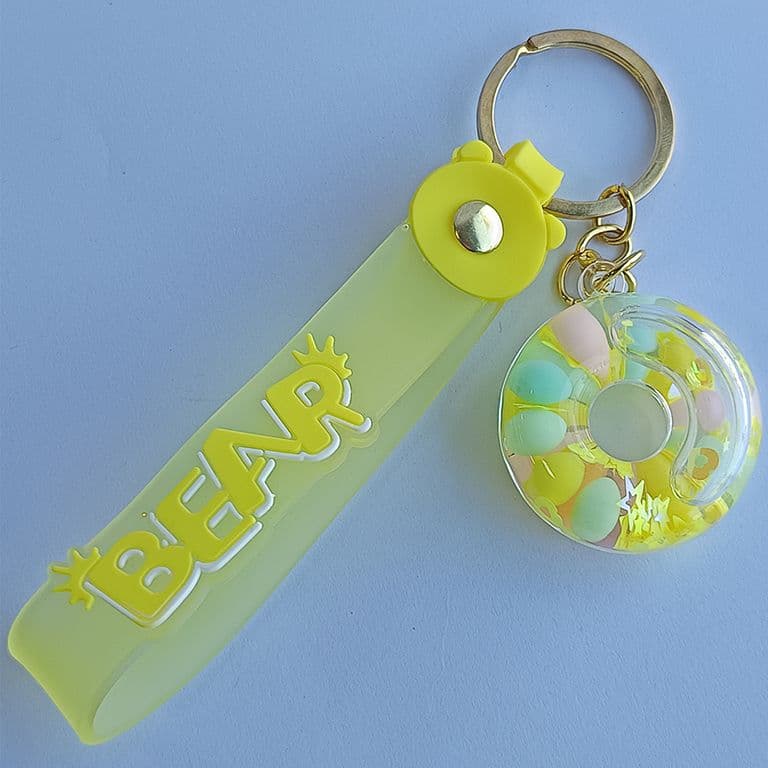 Llavero Diseno De Dona Amarillo 1