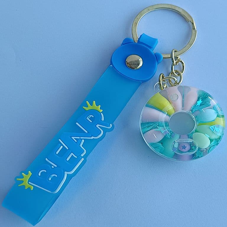 Llavero Diseno De Dona Azul 1