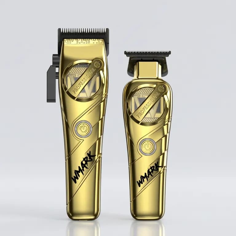 Kit Combo Cortadora Pelo y Trimmer NG-8613 Dorado Profesional
