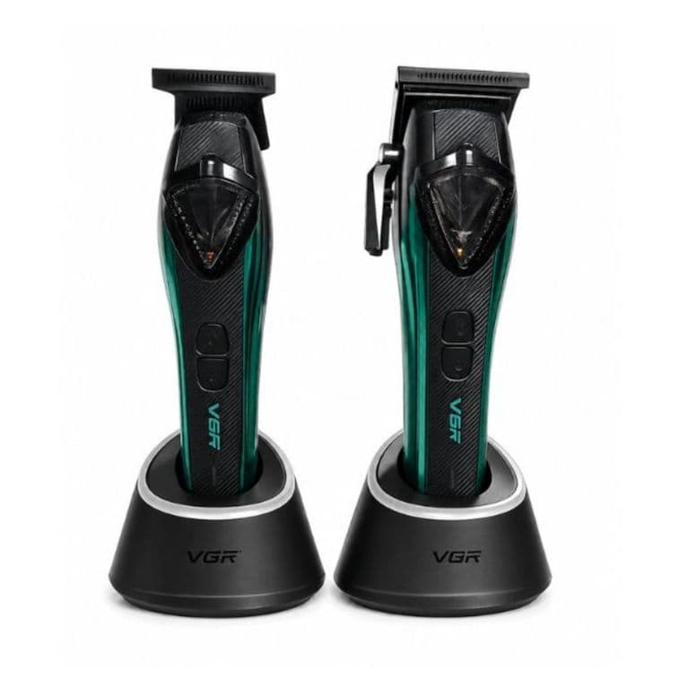 Kit Profesional VGR V-883 S2 Clipper y Trimmer 2 en 1 de 9.000 a 11.000 RPM