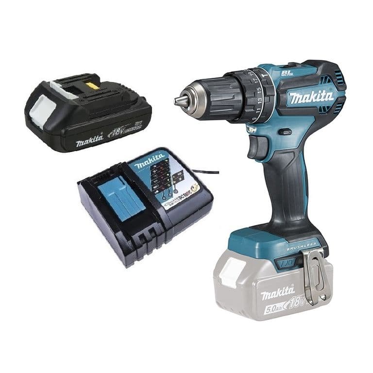 Taladro percutor 18V LXT BL 50Nm DHP485 1,5 Ah