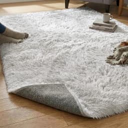 Alfombra Rectangular Blanco 150x200 cm Pelo Medio para Interior 026