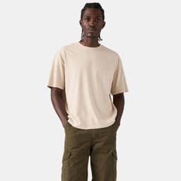 Polera Hombre Classic Boxy Tee Beige Beige XL